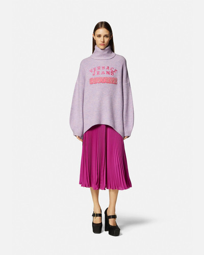 VERSACE JEANS COUTURE Logo Pleated Midi Skirt outlook