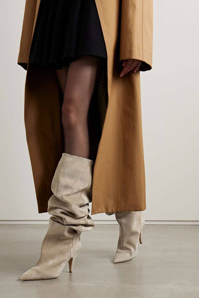 KHAITE River suede boots outlook