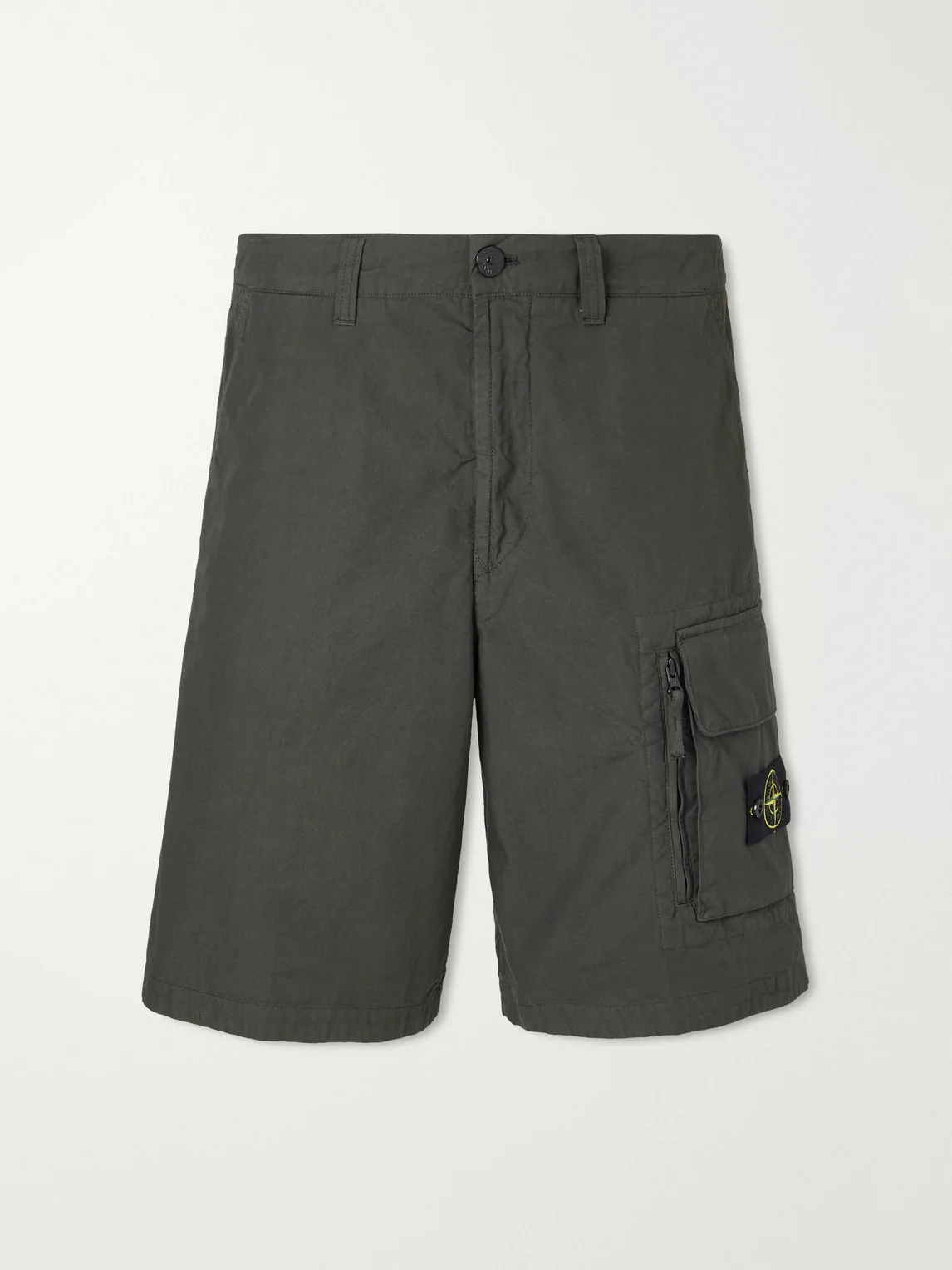 Straight-Leg Organic Cotton-Canvas Cargo Shorts - 1