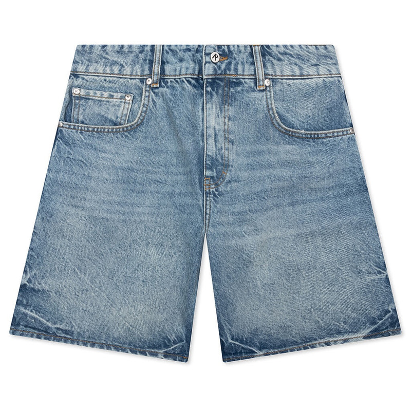 TAILORED DENIM SHORTS - BLUE 1