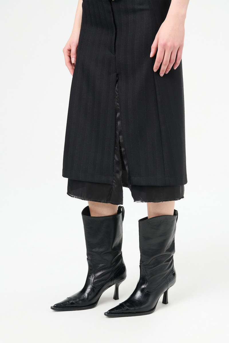 Texan Boot Black Saloon Leather 5