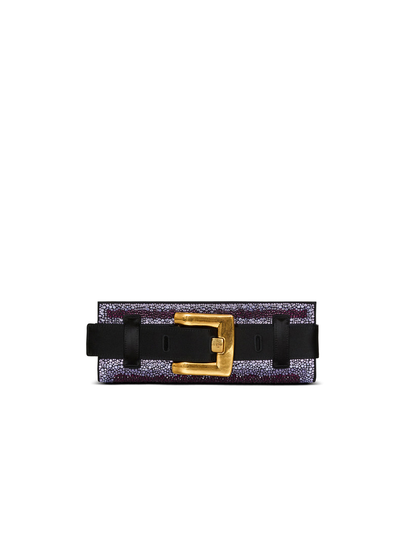 Anthem crystal satin clutch 4