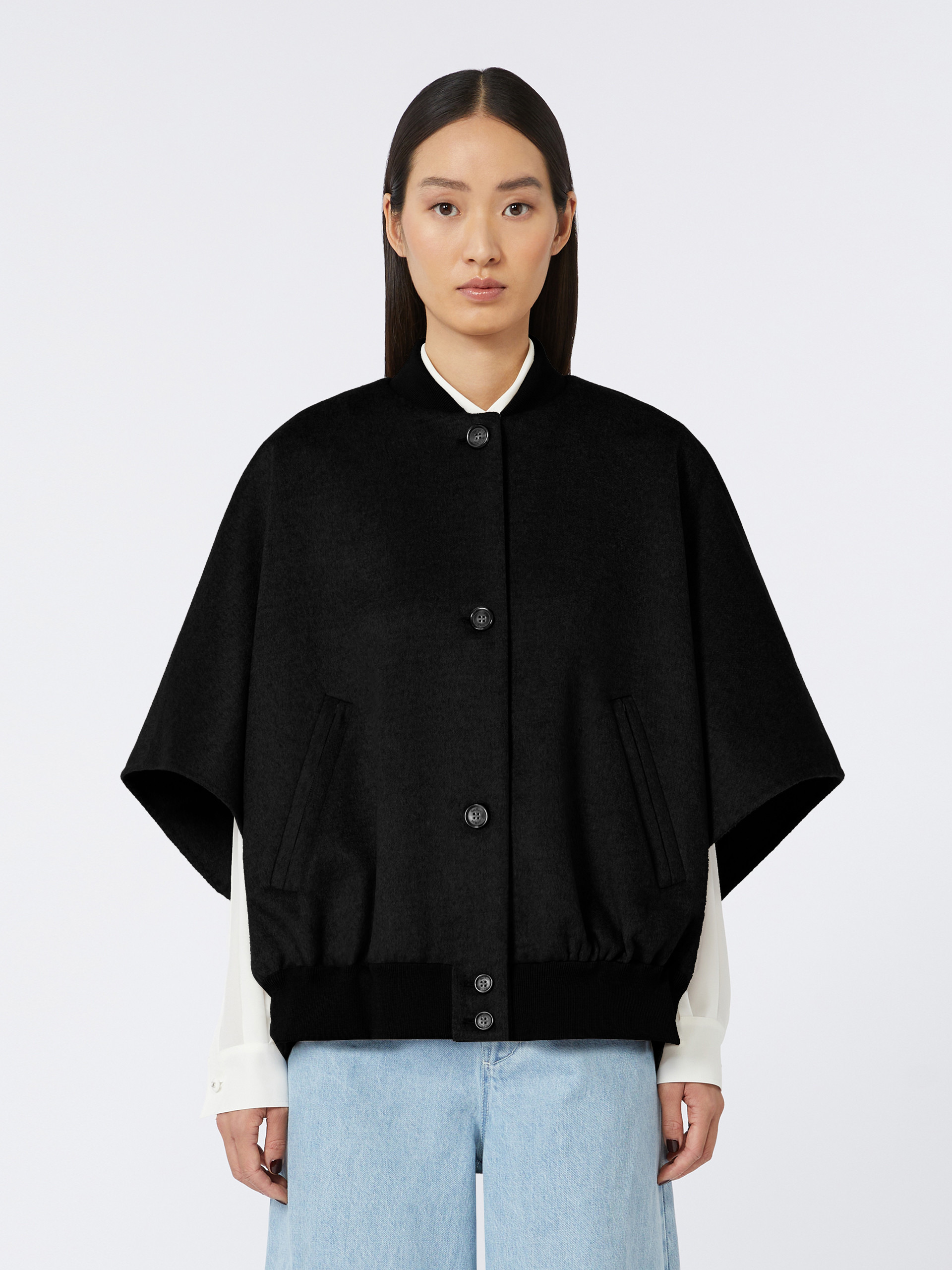 LETICIA Lightweight cashmere cape - 3