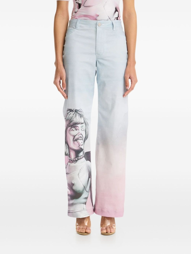 print ombré trousers 1