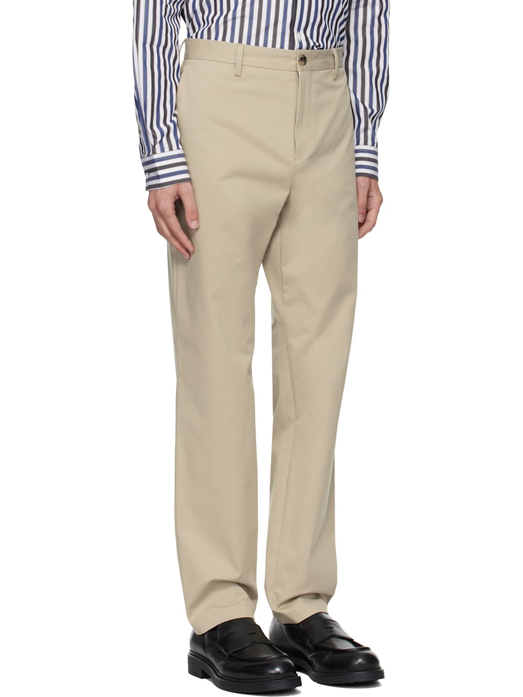 Beige Fine Trousers - 2