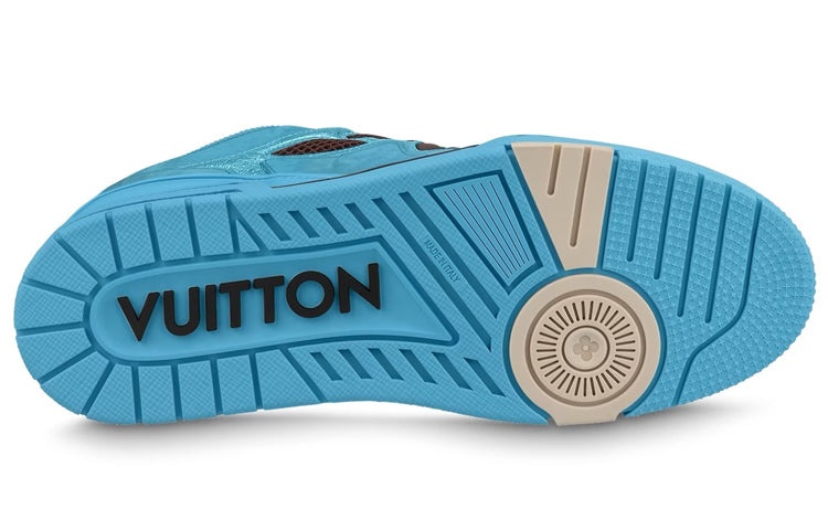 LOUIS VUITTON Skate Sneakers 'Blue Brown' 1ABMID - 4