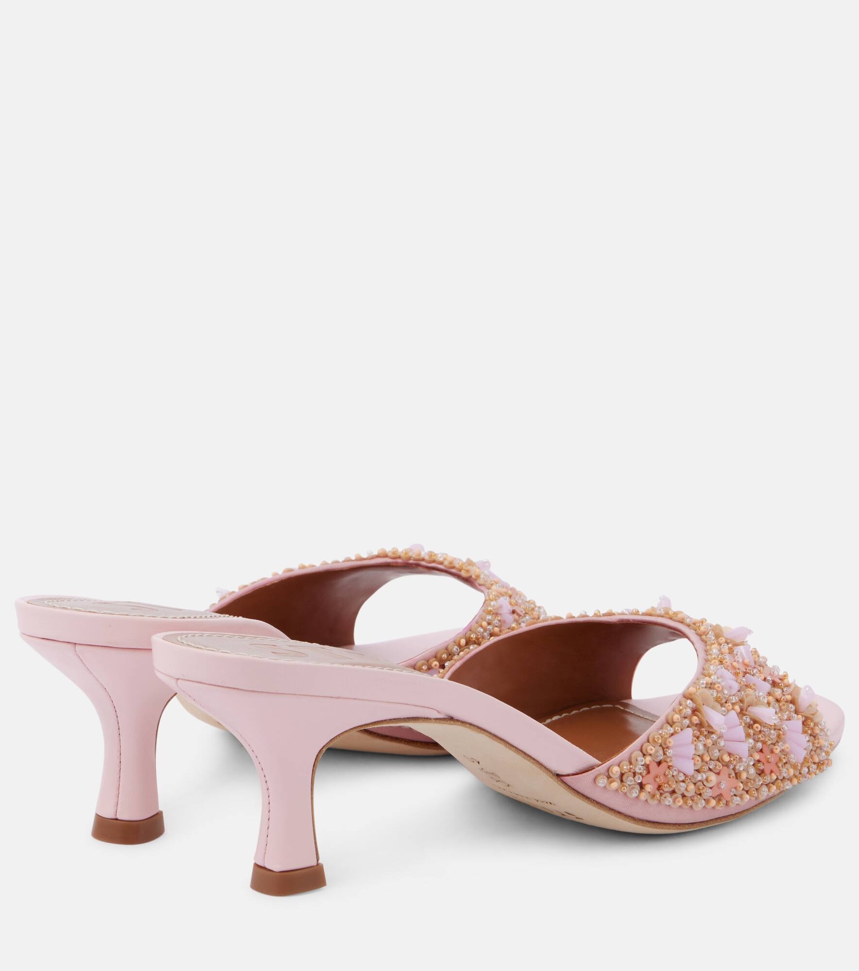Brigitte beaded mules - 2