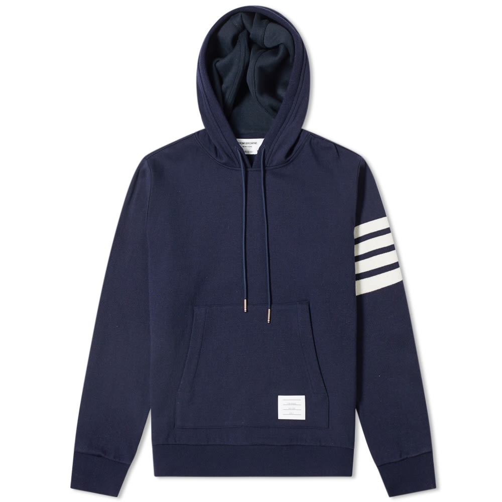 Thom Browne Shell Back Cashmere Pullover Hoody - 1