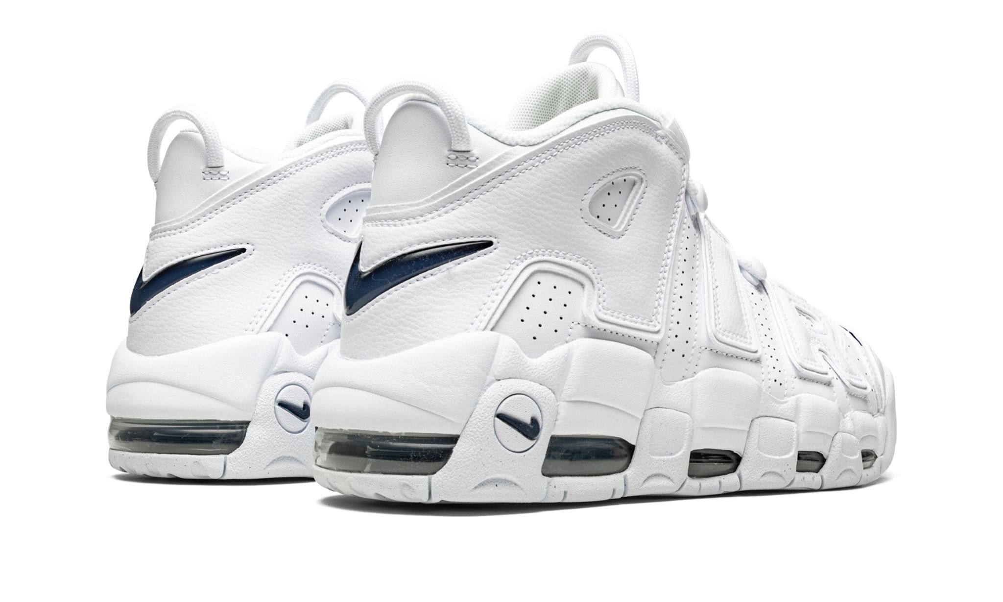 Air More Uptempo "White / Midnight Navy" - 3