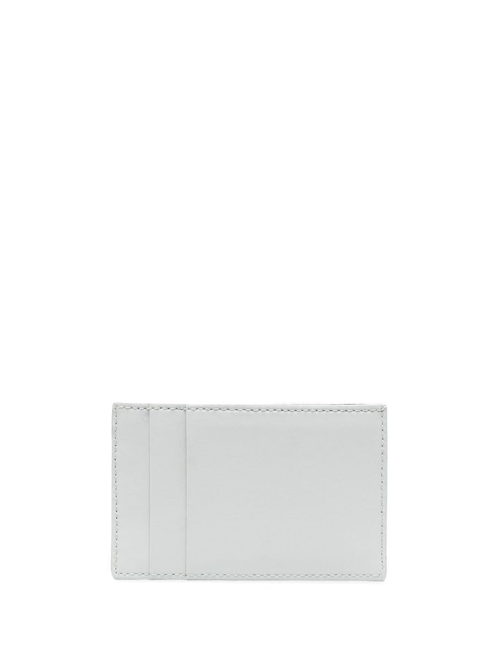 logo-print leather cardholder - 2