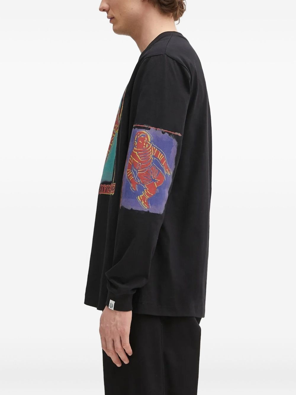 astronaut-print long-sleeve T-shirt - 3