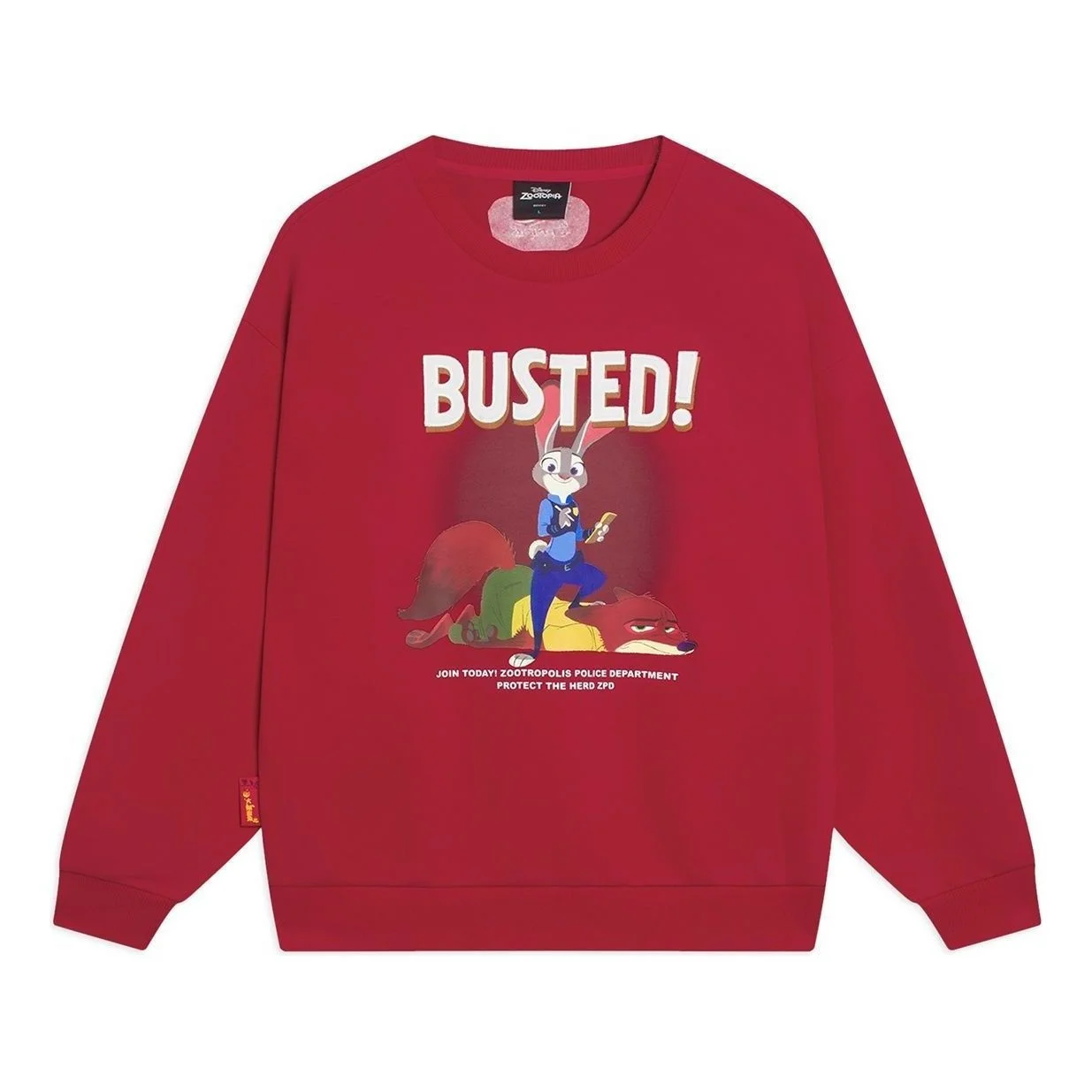 Li-Ning x Disney Zootopia Graphic Sweatshirt 'Red' AWDT343-1 - 1