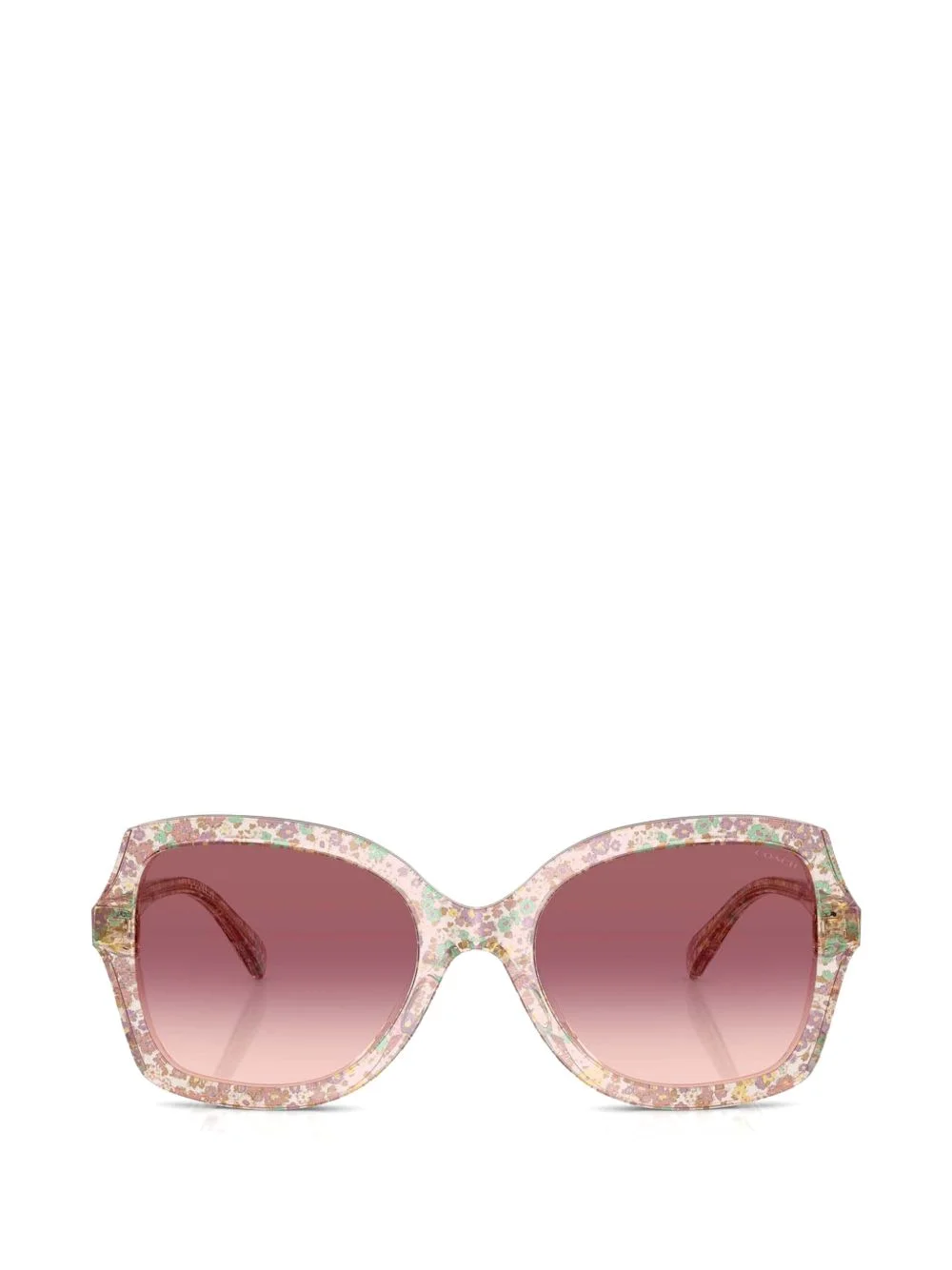 floral-print butterfly-frame sunglasses - 1