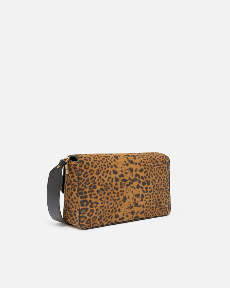 PINKO LOVE BAG ONE SLOUCHY MEDIUM SHOULDER BAG IN LEOPARD-PRINT SUEDE outlook