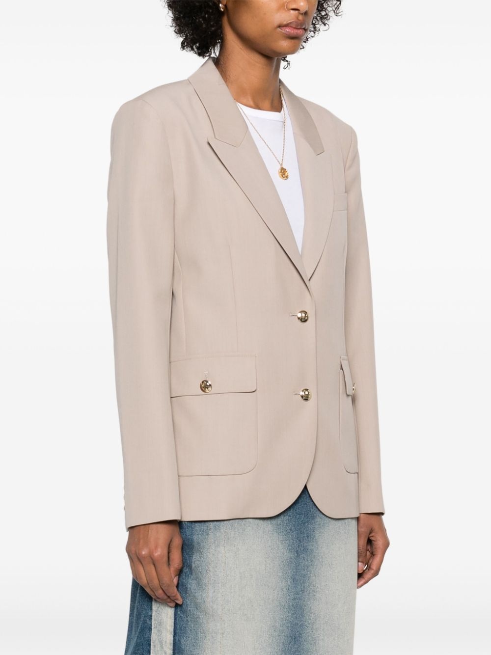 wool blazer - 3