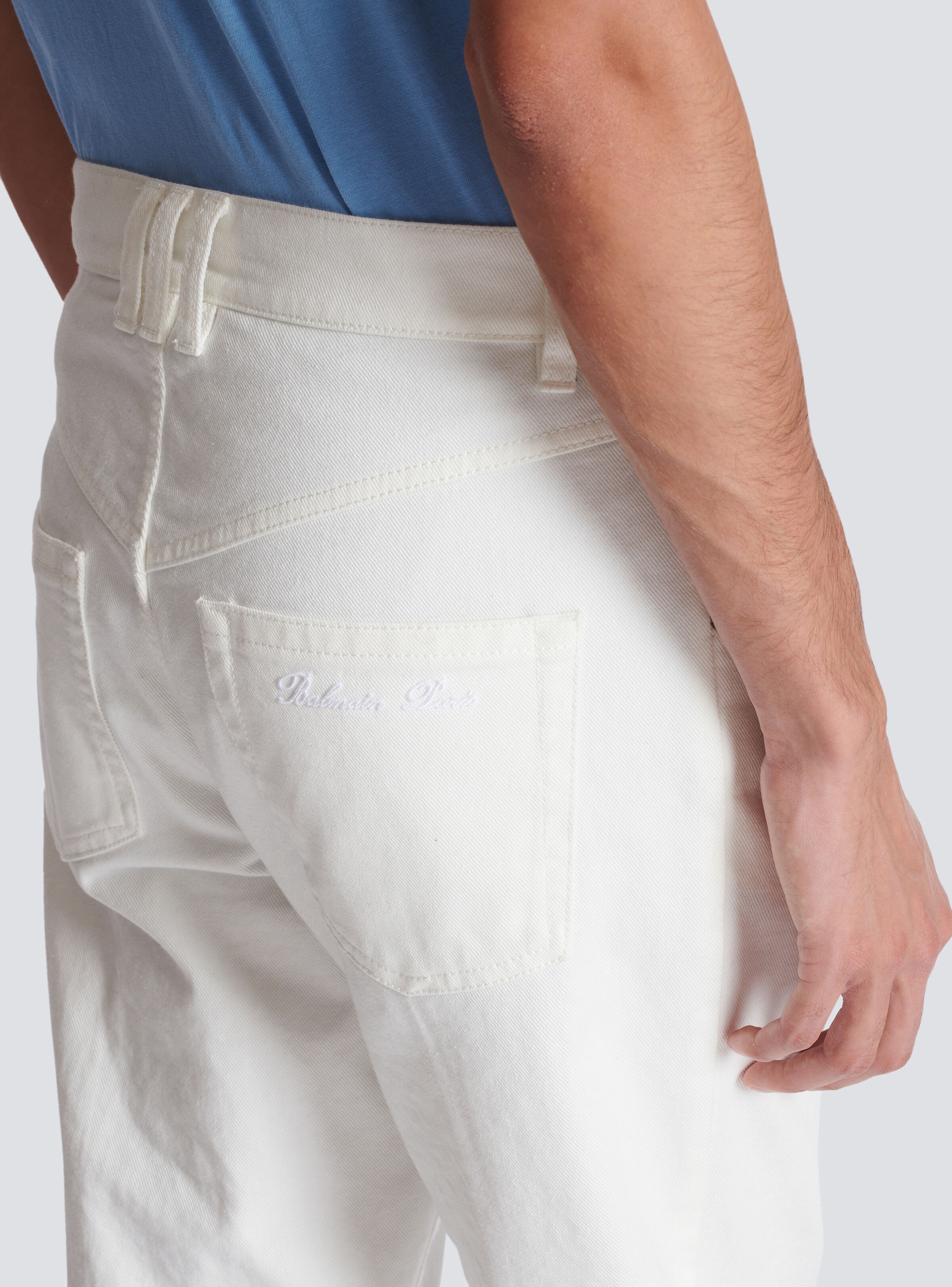 White denim jeans - 7