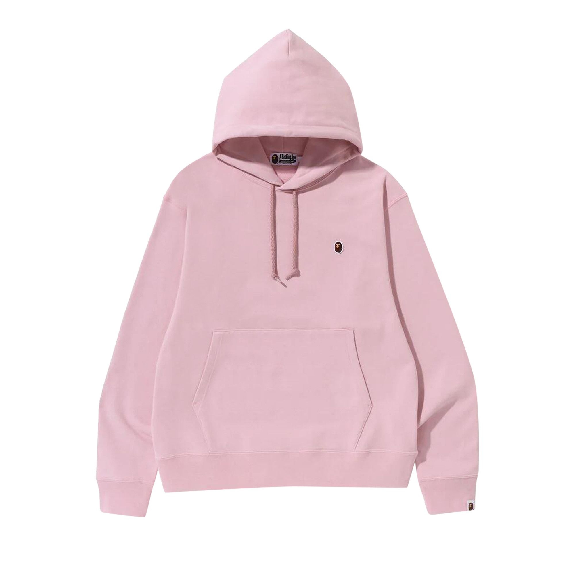 BAPE Ape Head One Point Relaxed Fit Pullover Hoodie 'Pink' - 1