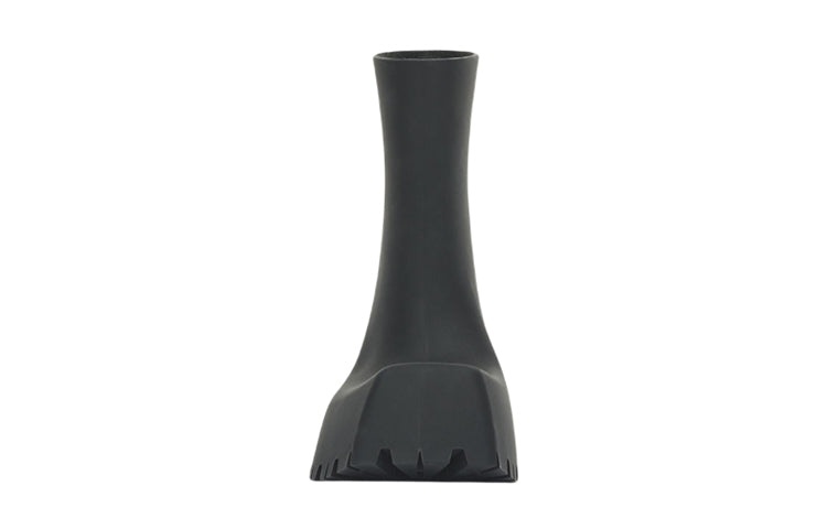 (WMNS) Balenciaga 50mm Trooper Rubber Boots 'Black' 679326W0FO81000 - 3