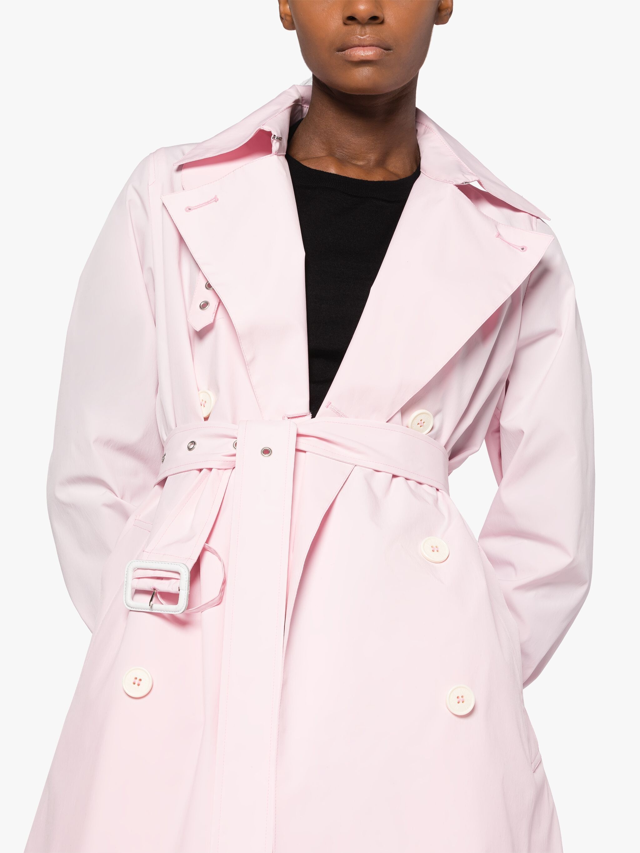 POLLY PINK ECO DRY TRENCH COAT - 5