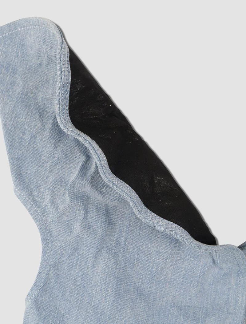 Y/Project Top in denim scrunched outlook
