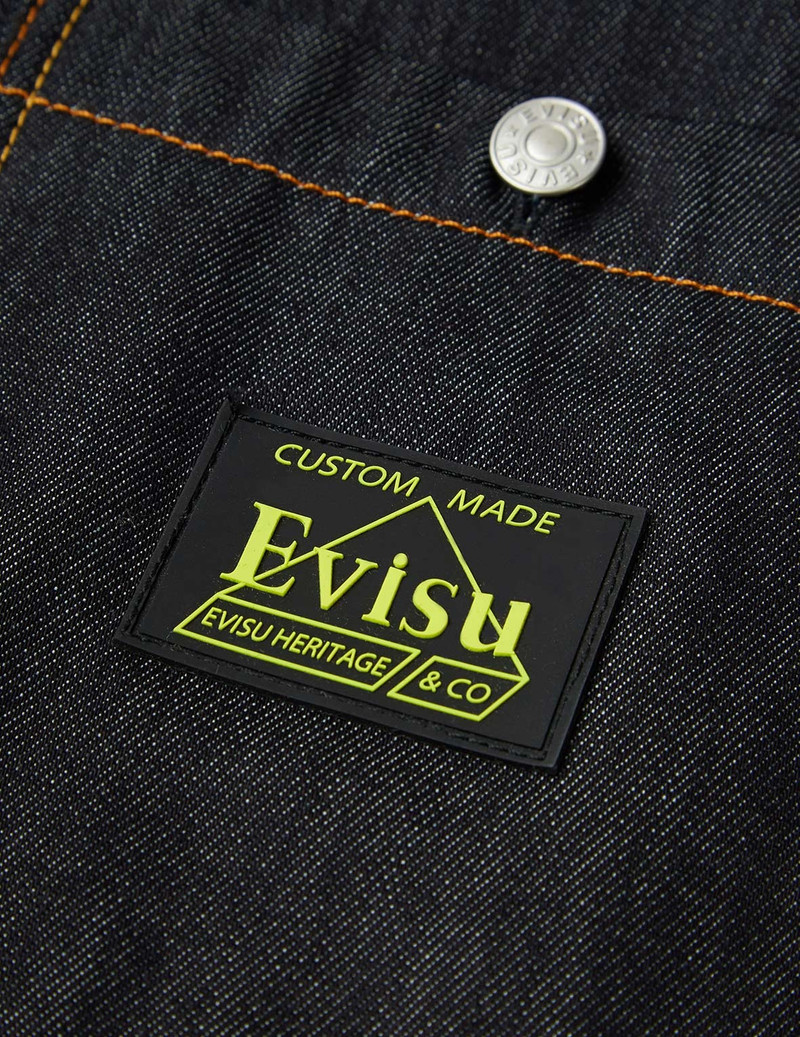EVISU x Jean Michel Basquiat "Untitled" Denim Shirt Jacket 14
