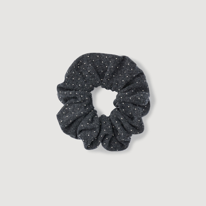 RHINESTONE KNIT SCRUNCHIE 1