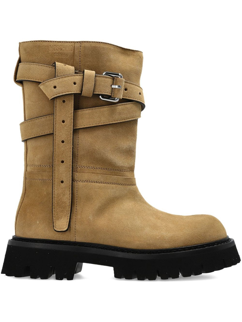 buckle-strap boots 1