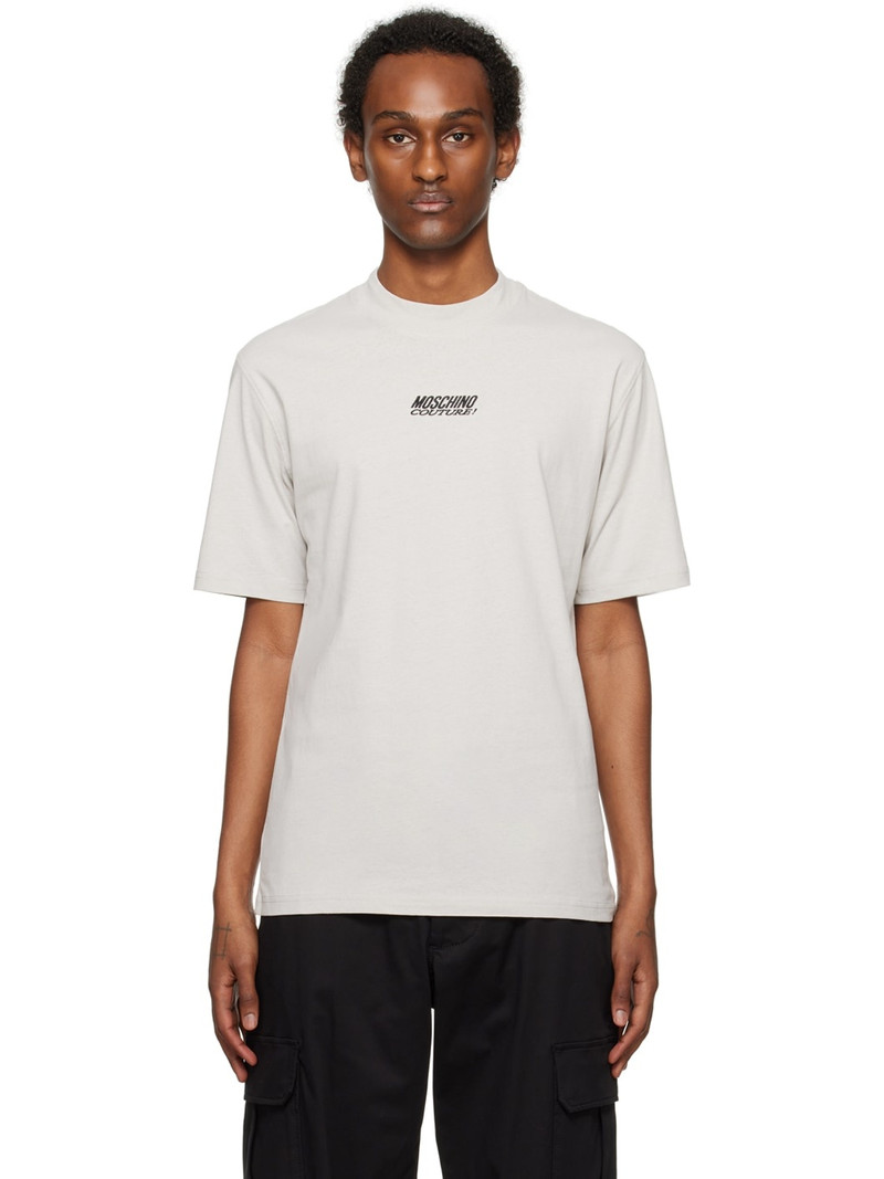 Gray Embroidered T-Shirt 1