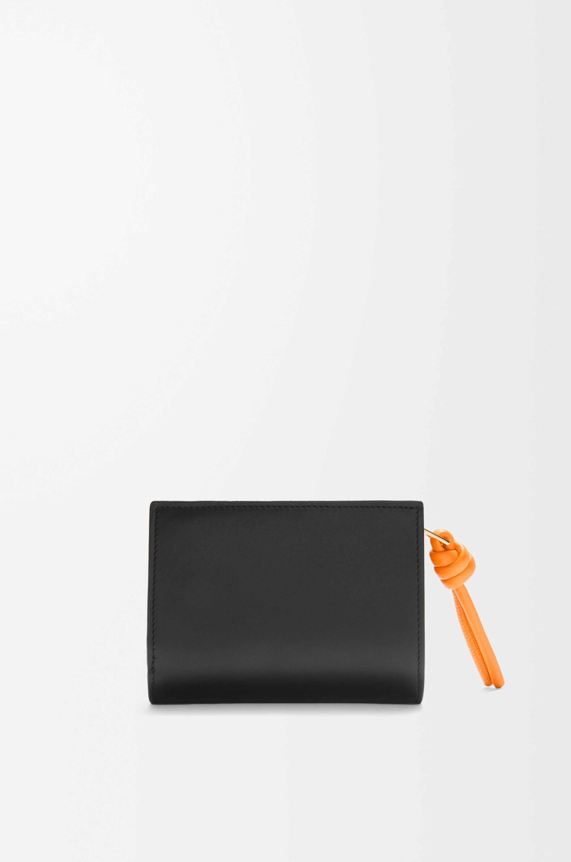 Knot compact wallet in shiny nappa calfskin - 4