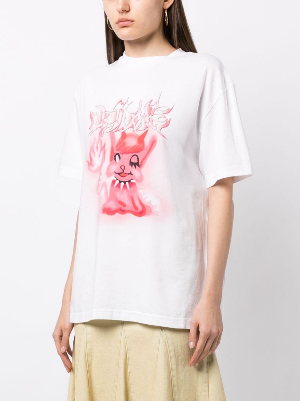 Monster-print cotton T-shirt - 3