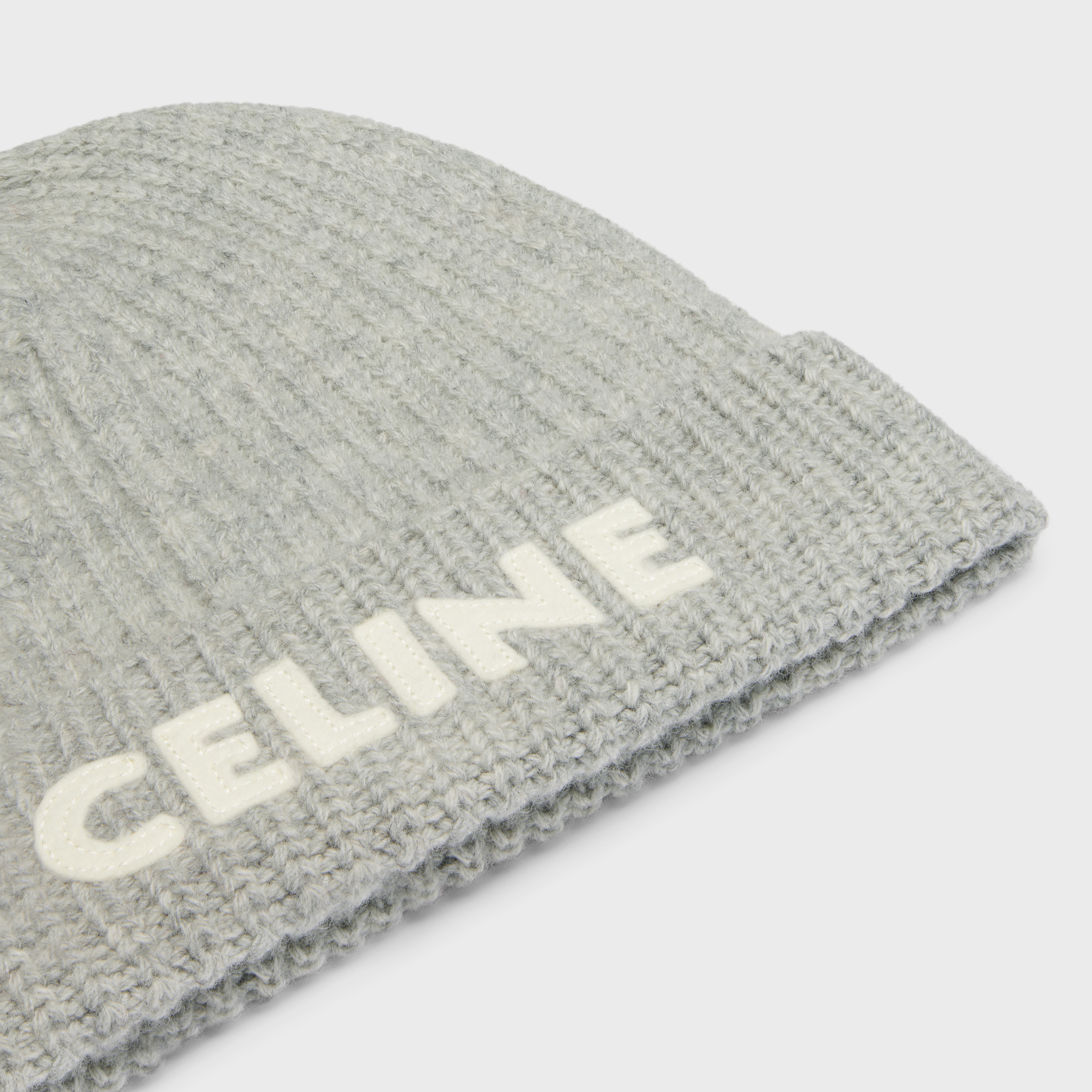 celine beanie in ribbed wool - 3