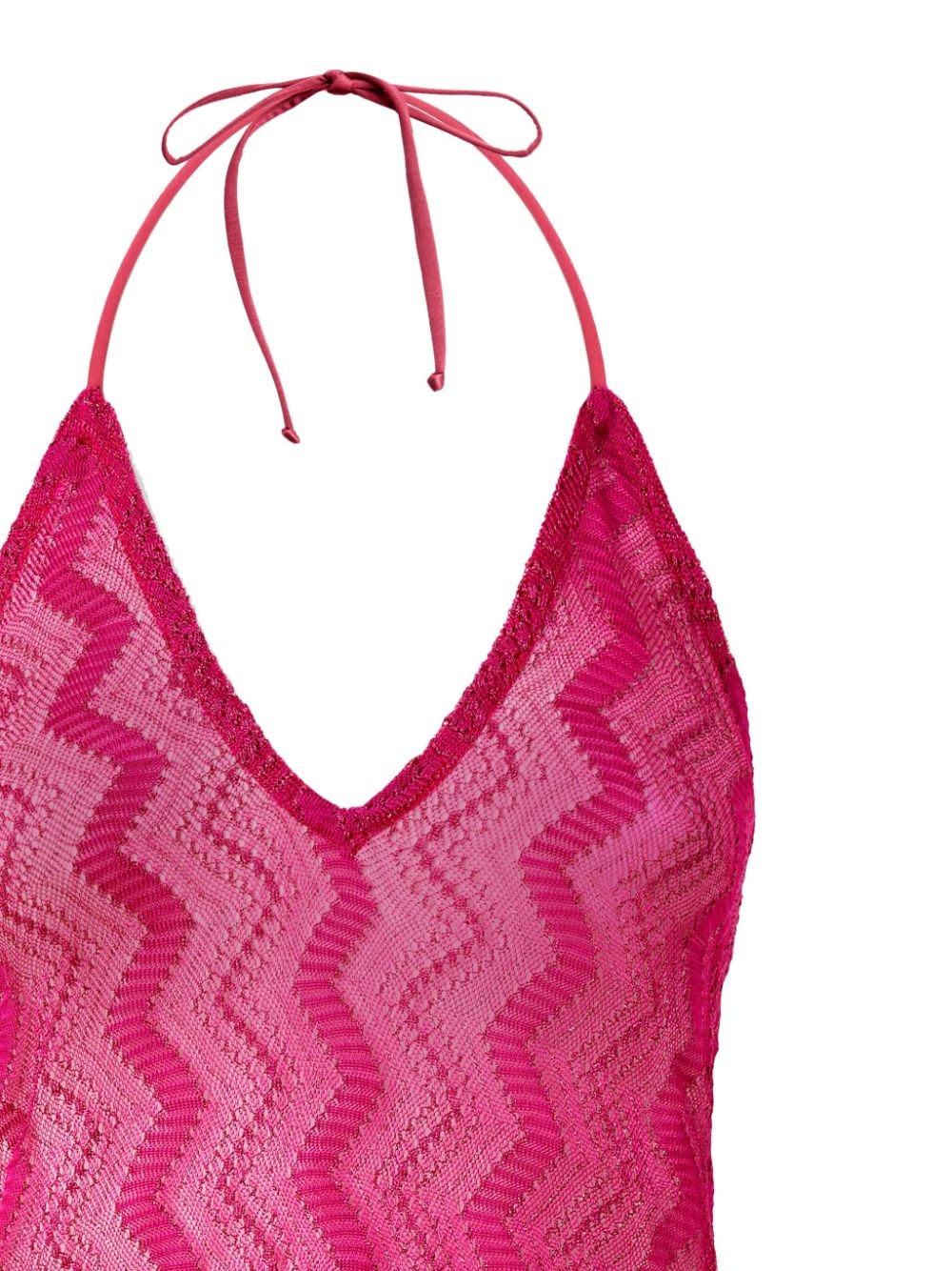 zigzag fringed midi dress - 2