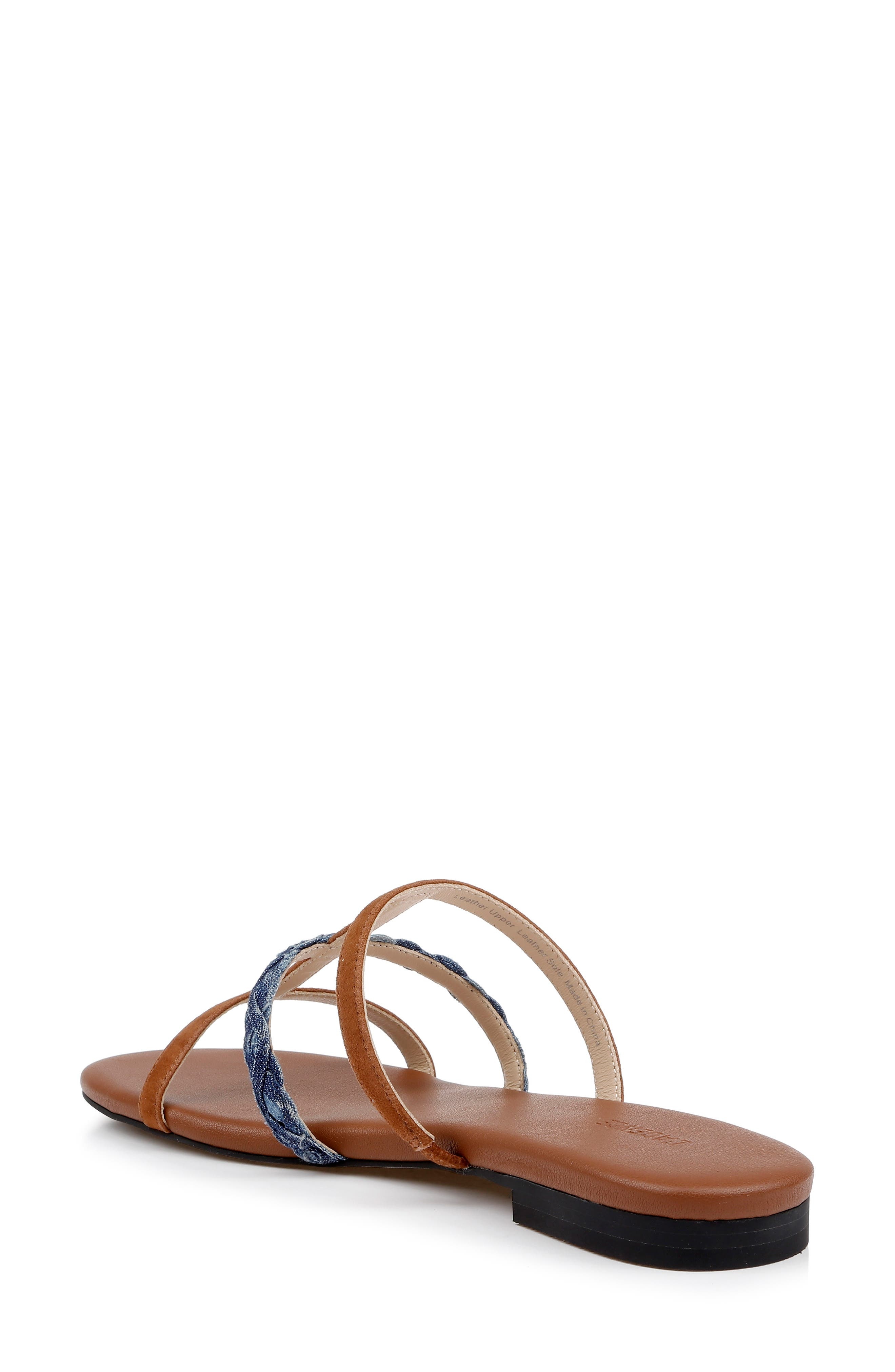 L'AGENCE Hennie Slide Sandal in Cognac Suede at Nordstrom - 2