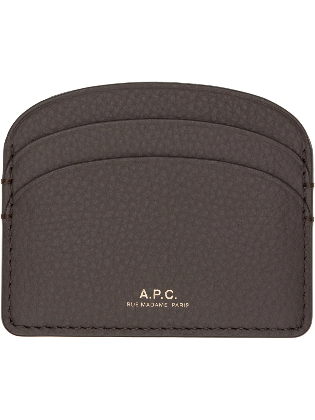 Brown Demi-Lune Card Holder - 1