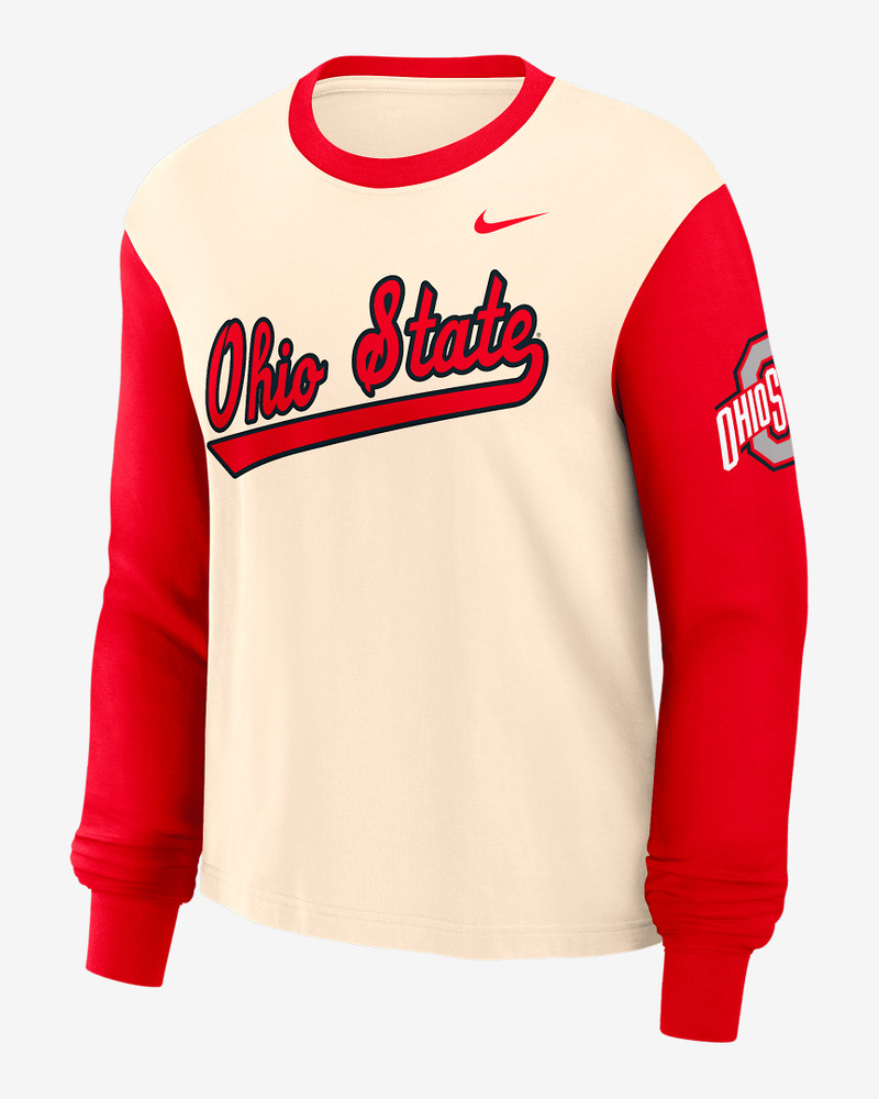Ohio State Buckeyes Boxy Women's Nike College Long-Sleeve T-Shirt 1
