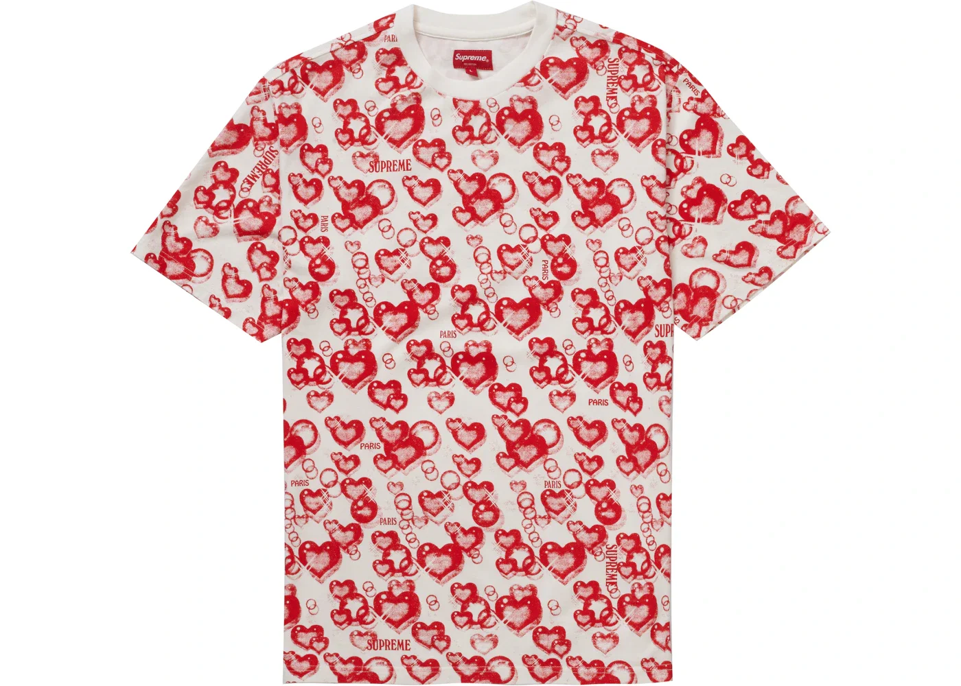 Supreme Hearts S/S Top White - 1