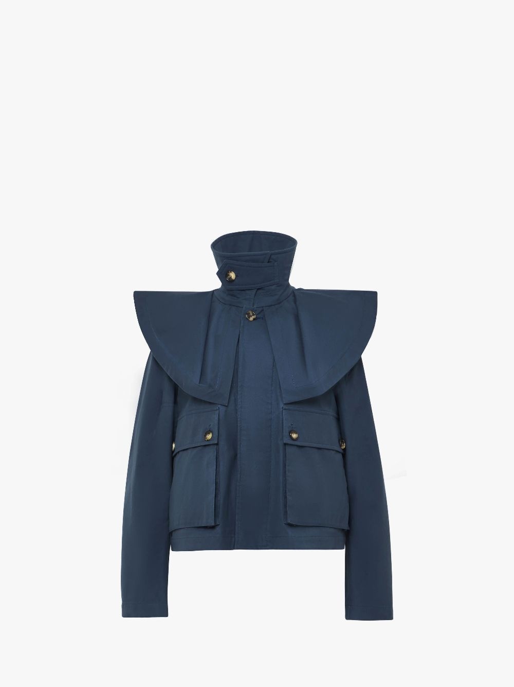 OVERSIZED COLLAR TRENCH JACKET - 1