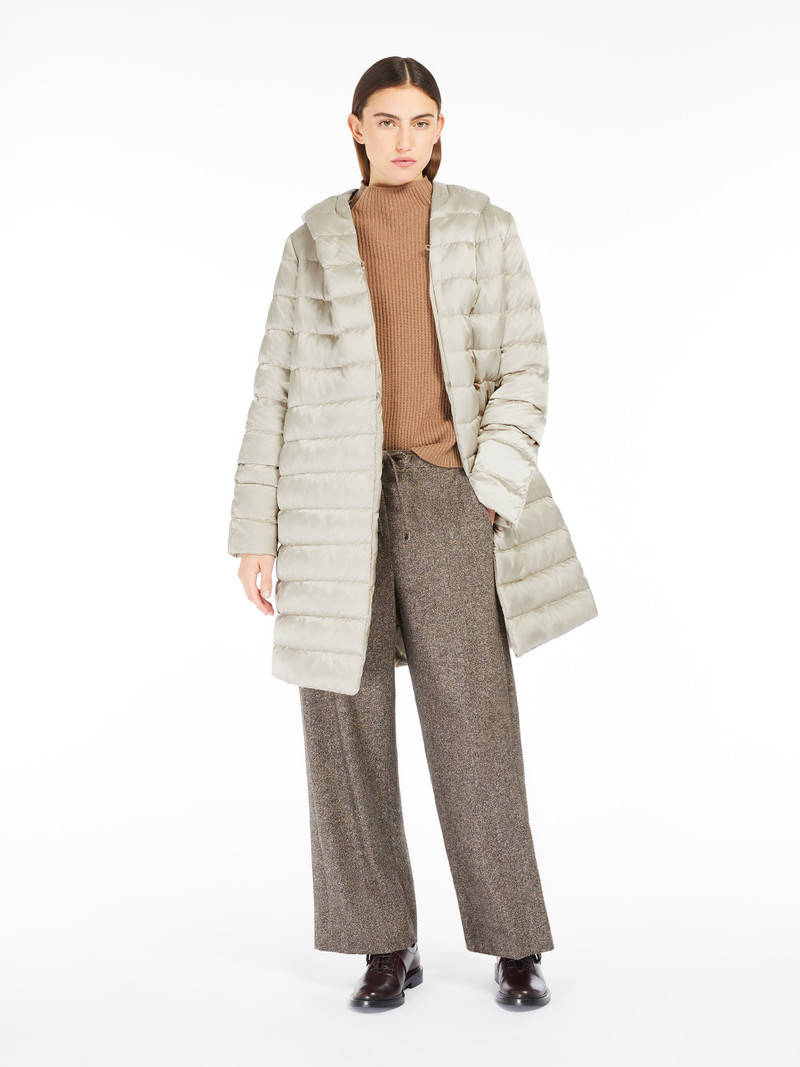 Max Mara NOVEF Reversible robe coat in water-repellent technical satin outlook