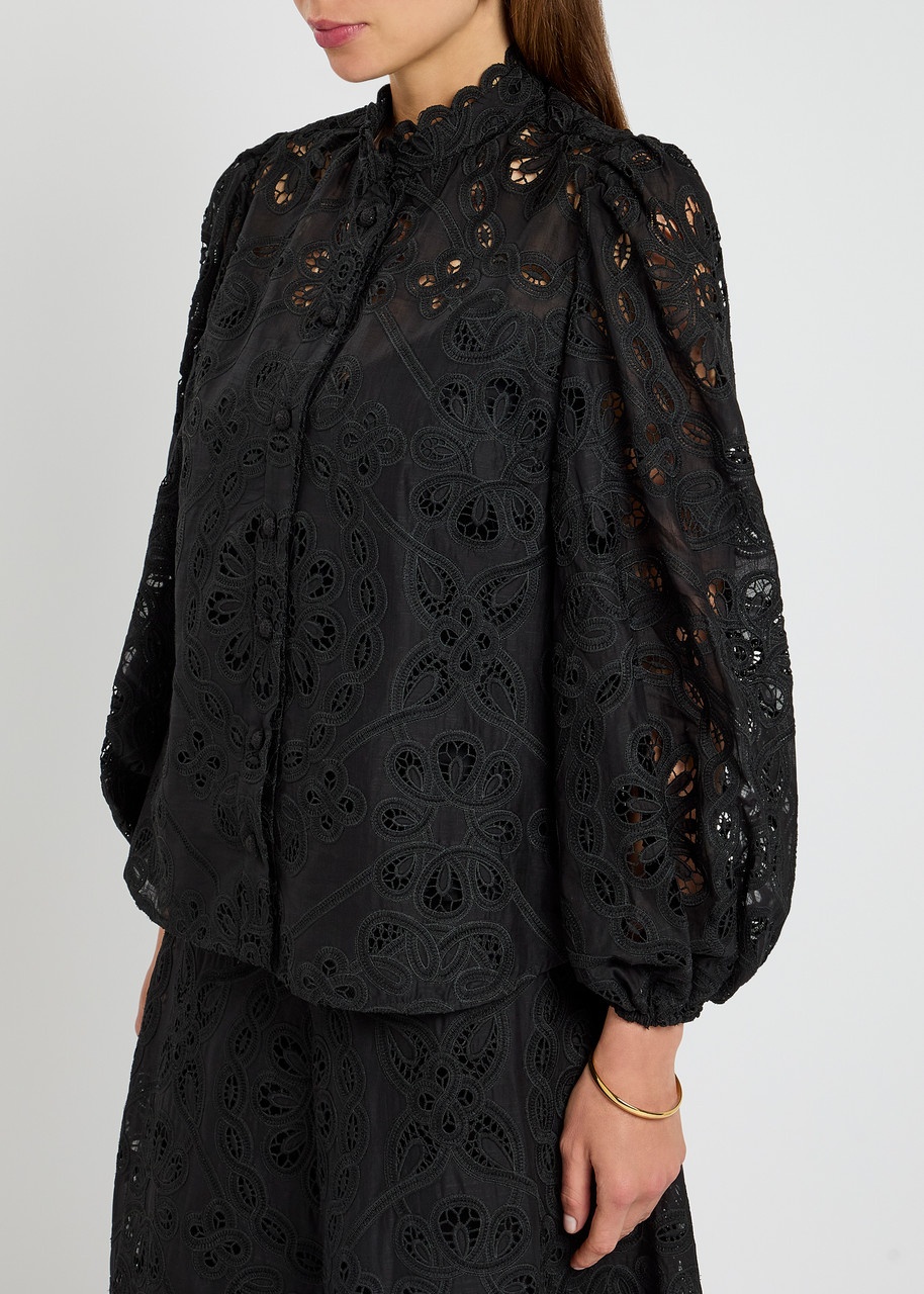 Zimmermann Rhiannon Embroidered Cotton Blouse - 2