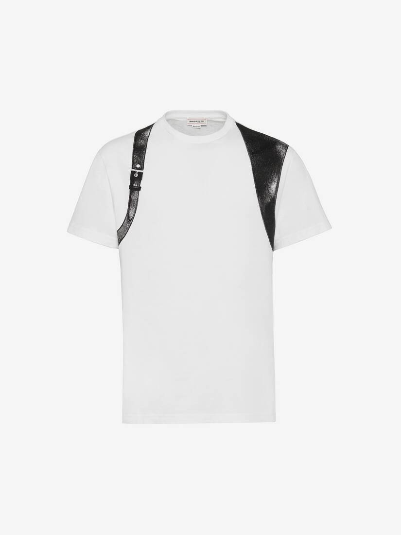 Men's Harness T-shirt in White/black - 1