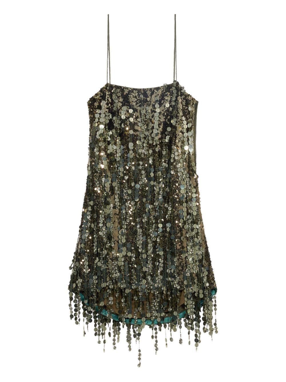 sequin-embellished mini dress - 5