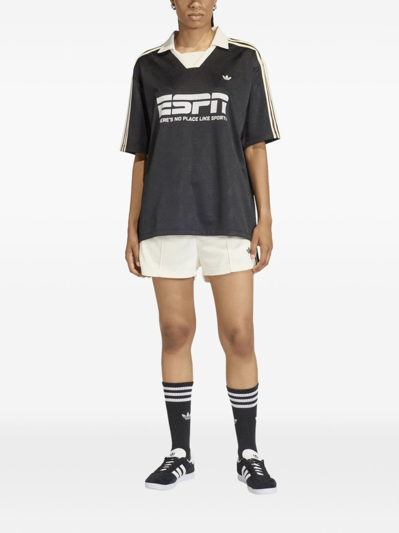 adidas logo-detail mini shorts outlook