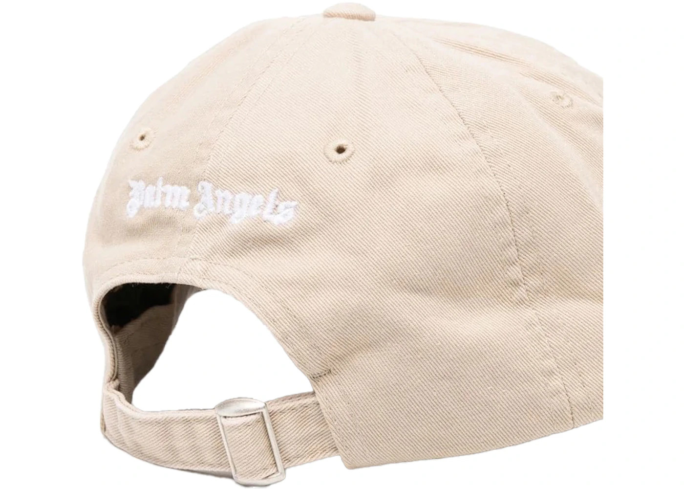 Palm Angels Classic Logo Cap Beige/White - 2