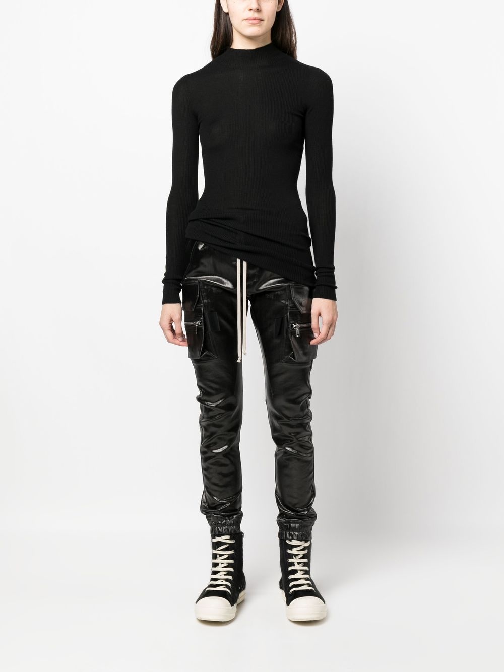 Rick Owens drawsting-waist skinny trousers, farfetch