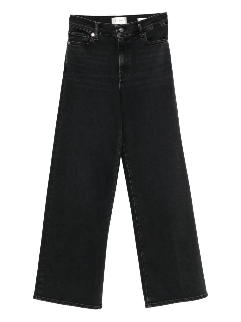 Introducing the "LE SLIM PALAZZO" HIGH RISE WIDE LEG FLARE JEANS from FRAME, a stunning addition to  - 1