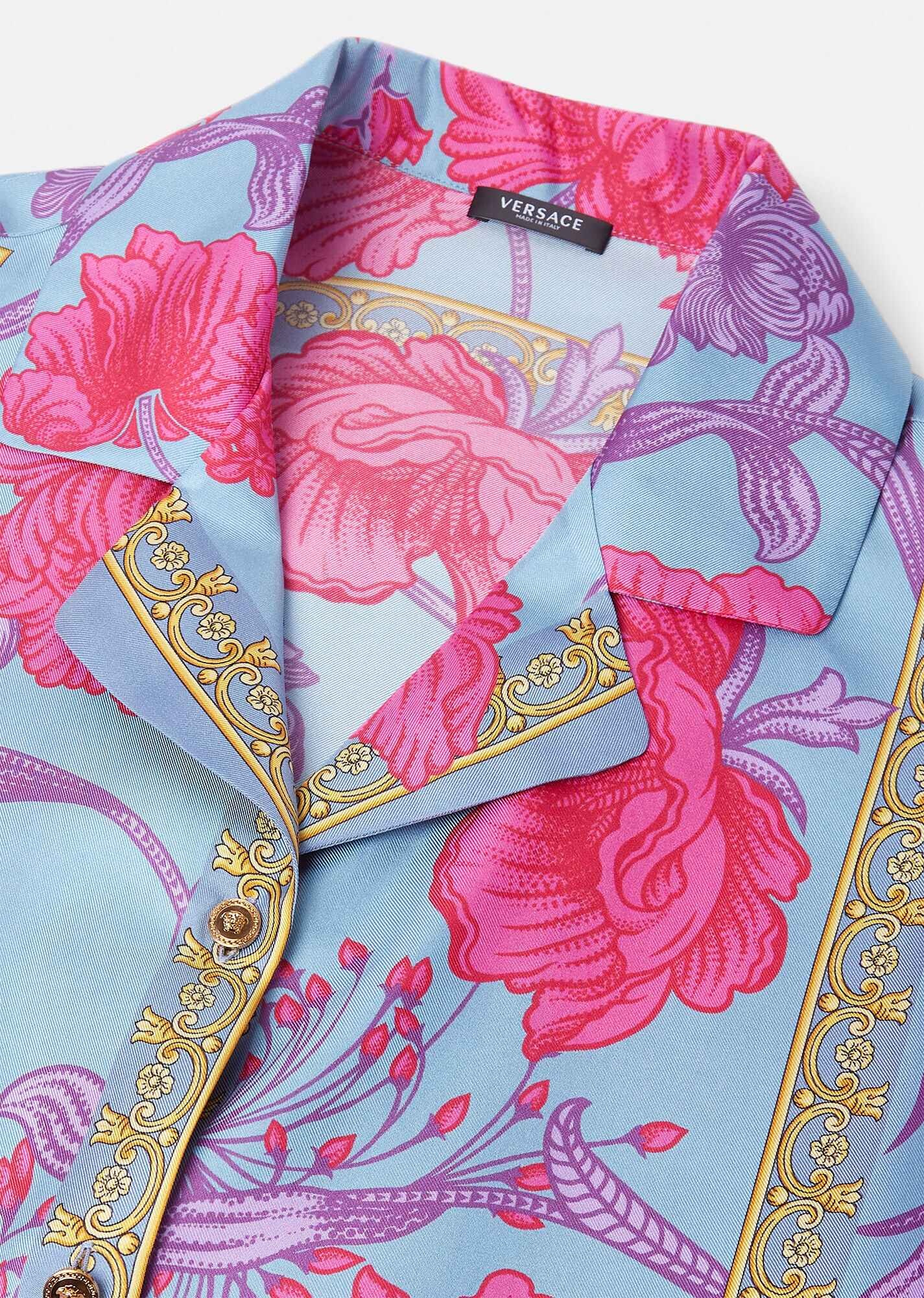 Acid Bouquet Silk Overshirt - 2