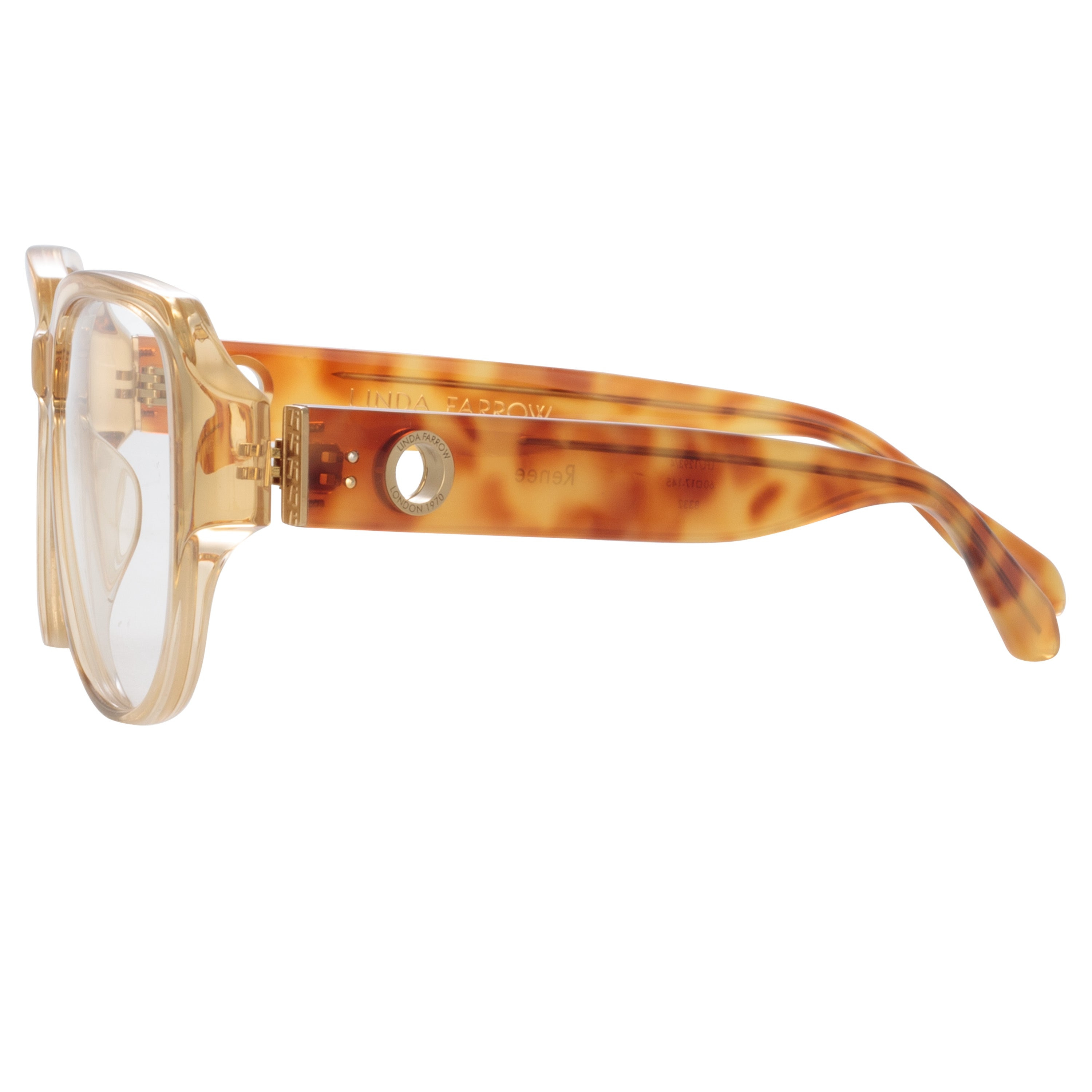 RENEE OVERSIZED OPTICAL FRAME IN SAFFRON - 5