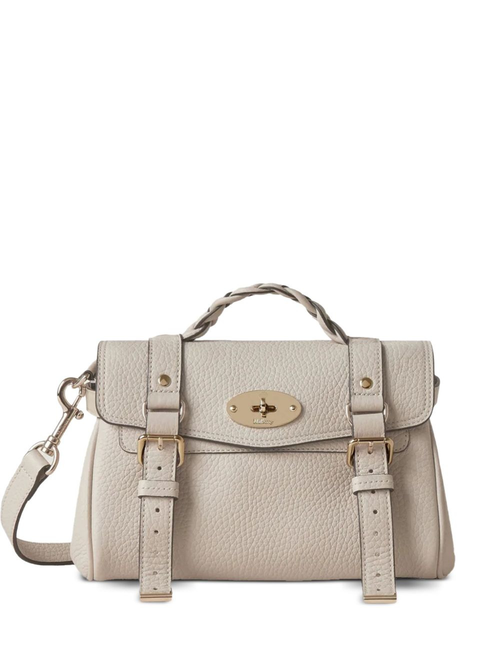 mini Alexa braided-handle buckle bag - 1