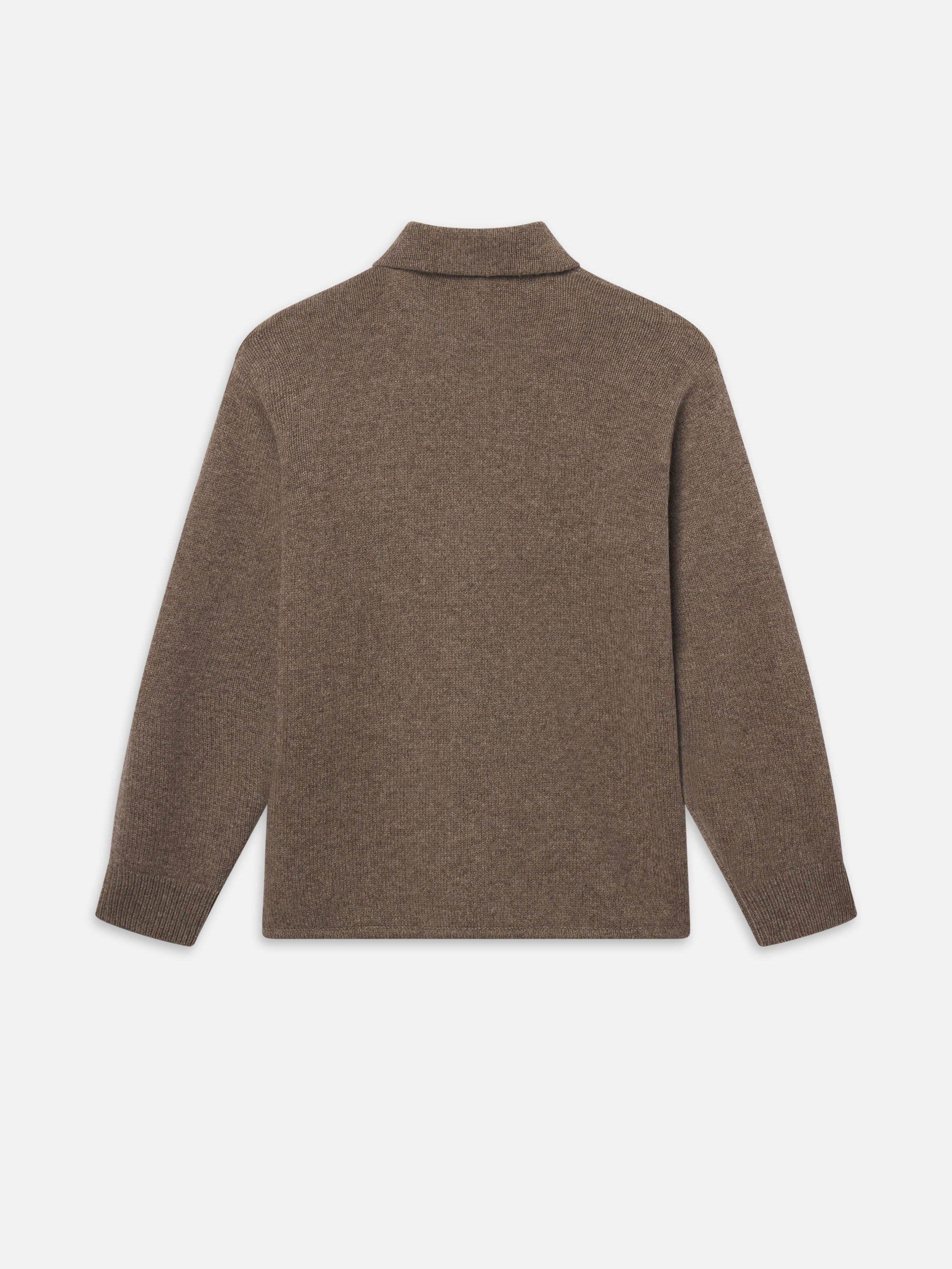 Long Sleeve Shirt Sweater in Dark Taupe - 3