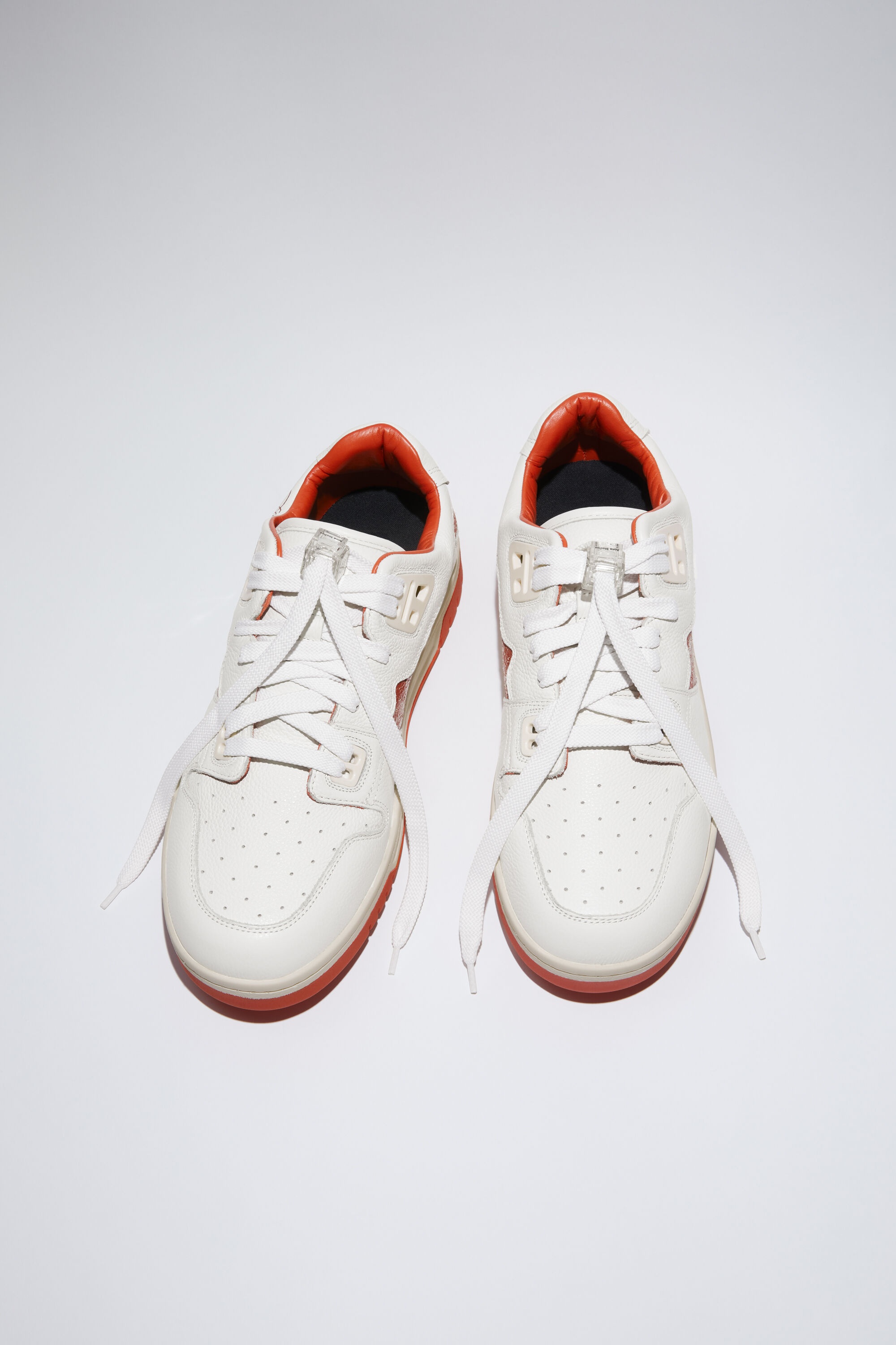 Low top sneakers - White/orange - 3